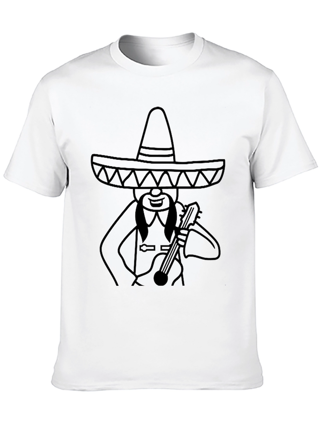 Mariachi Man Graphic Tee - Black T-Shirt