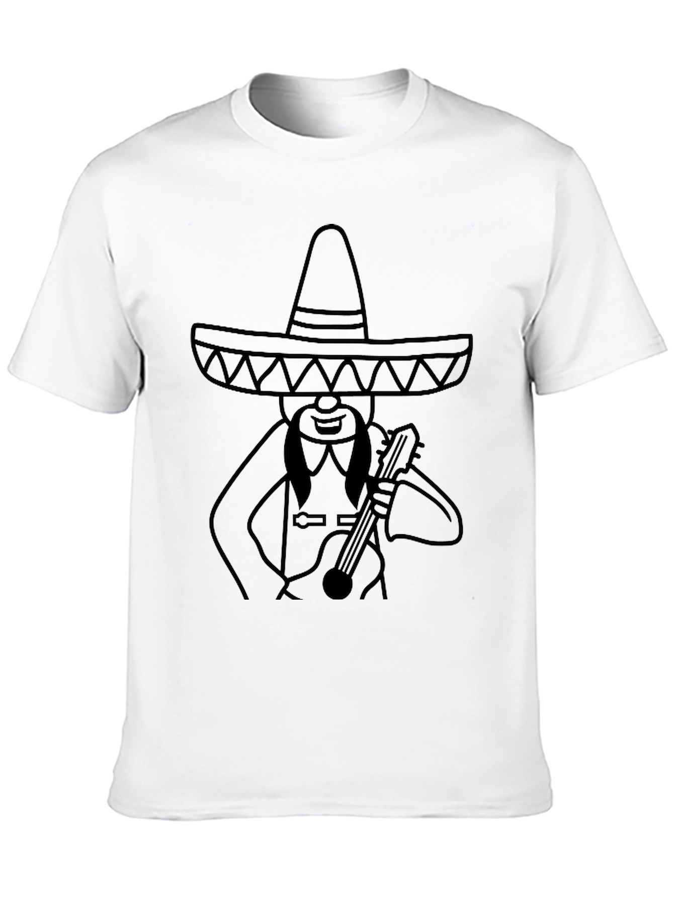 Mariachi Man Graphic Tee - Black T-Shirt