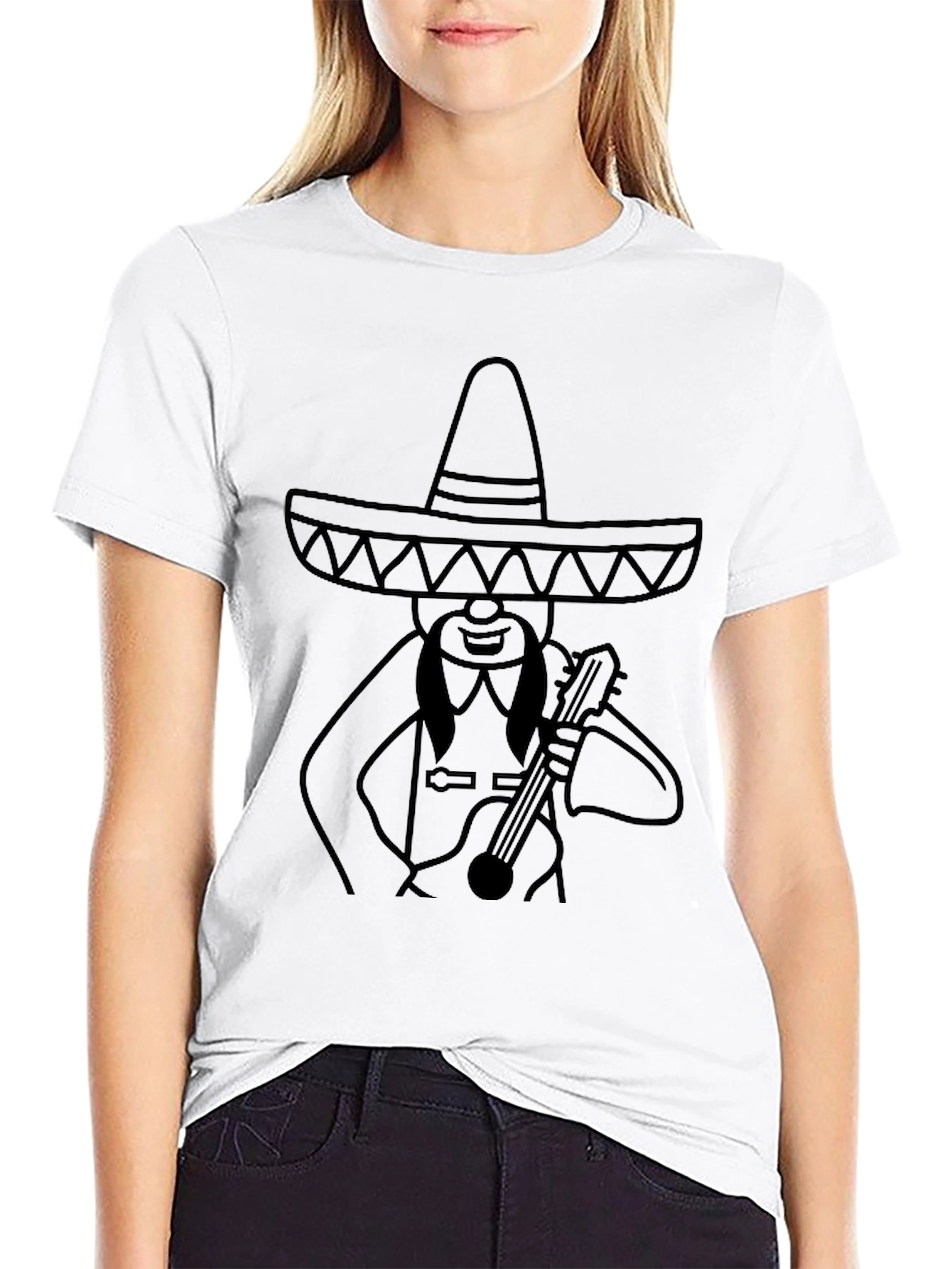 Mariachi Man Graphic Tee - Black T-Shirt