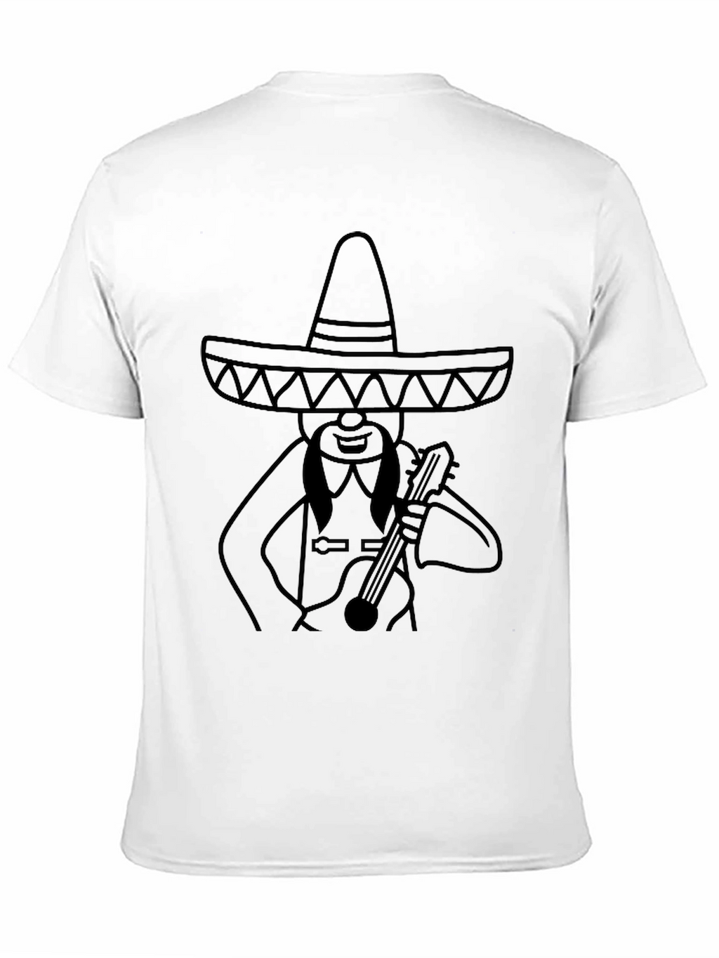 Mariachi Man Graphic Tee - Black T-Shirt