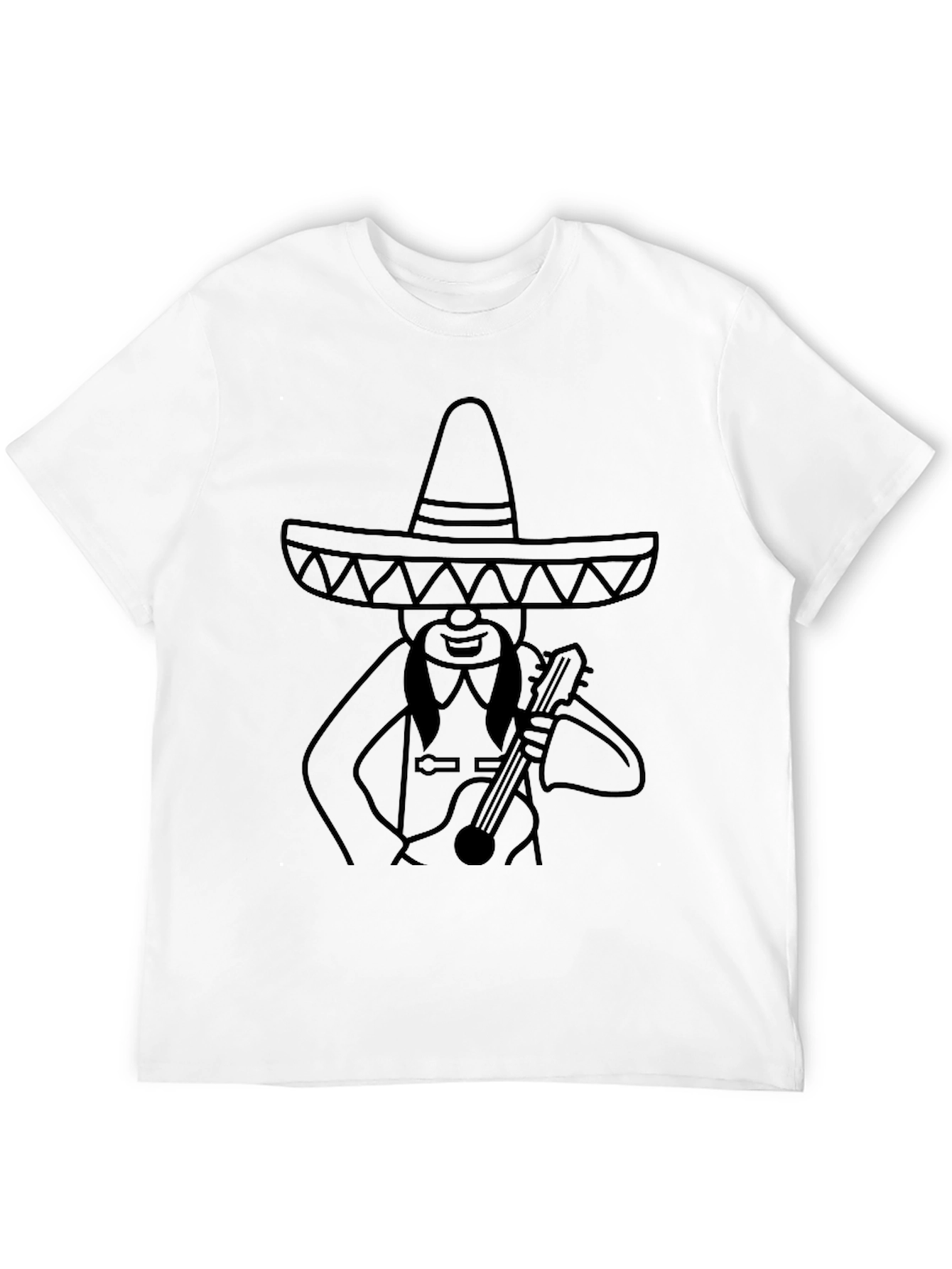 Mariachi Man Graphic Tee - Black T-Shirt