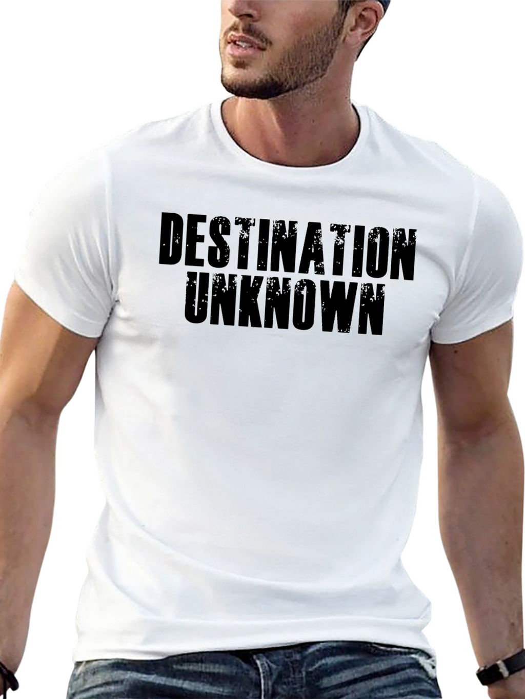 Destination Unknown Graphic Print Tee