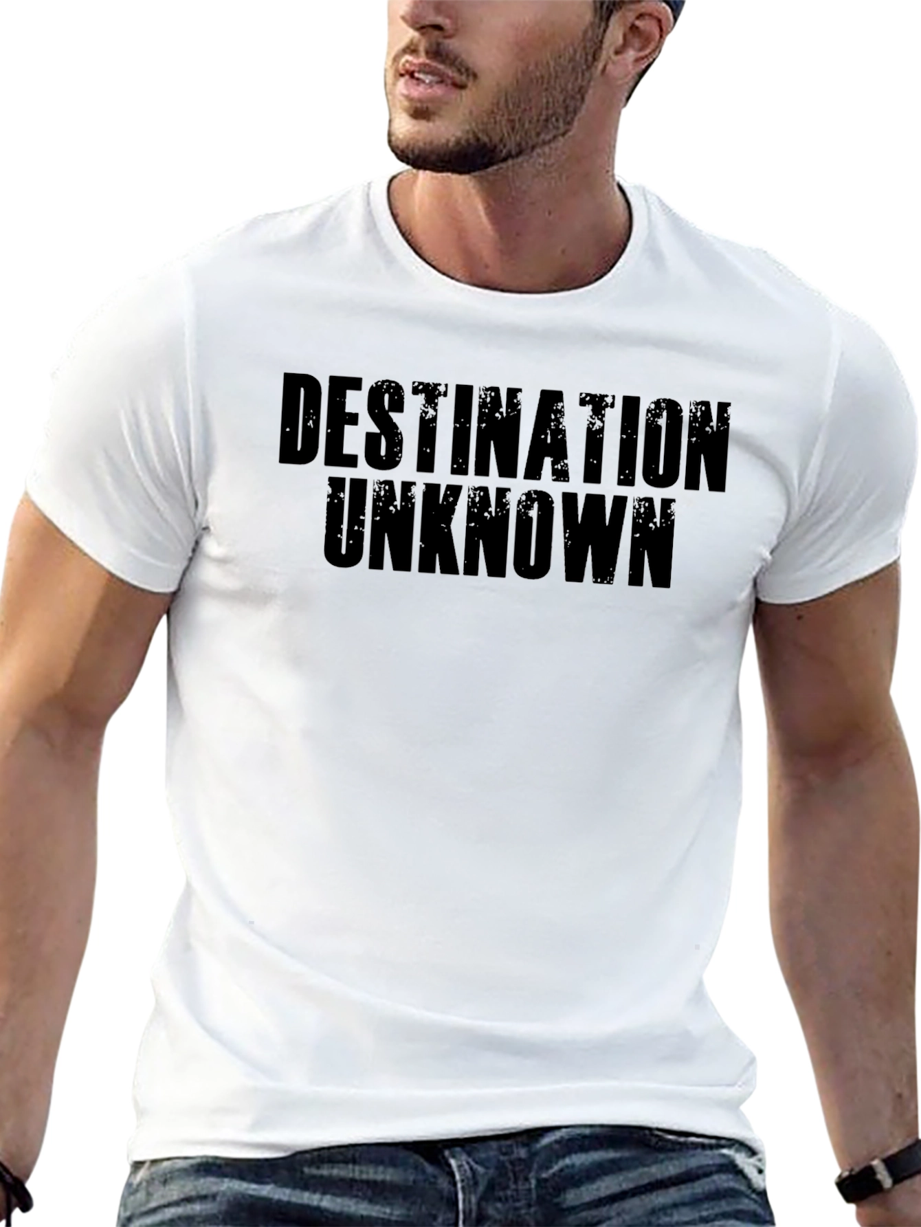 Destination Unknown Graphic Print Tee