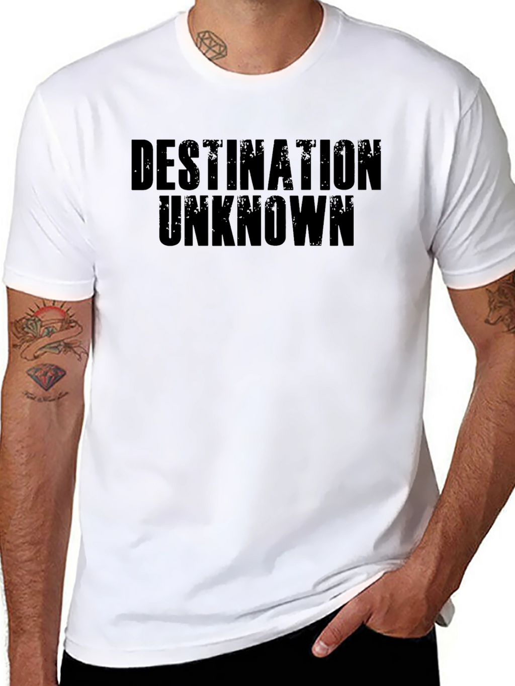 Destination Unknown Graphic Print Tee