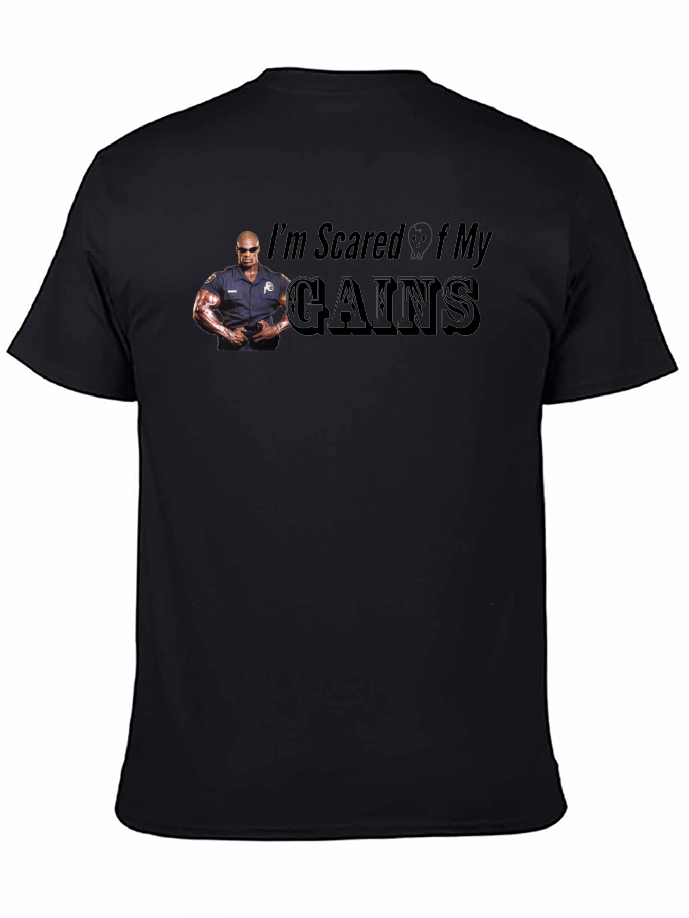 Im Scared Of My Gains Funny Graphic T-Shirt