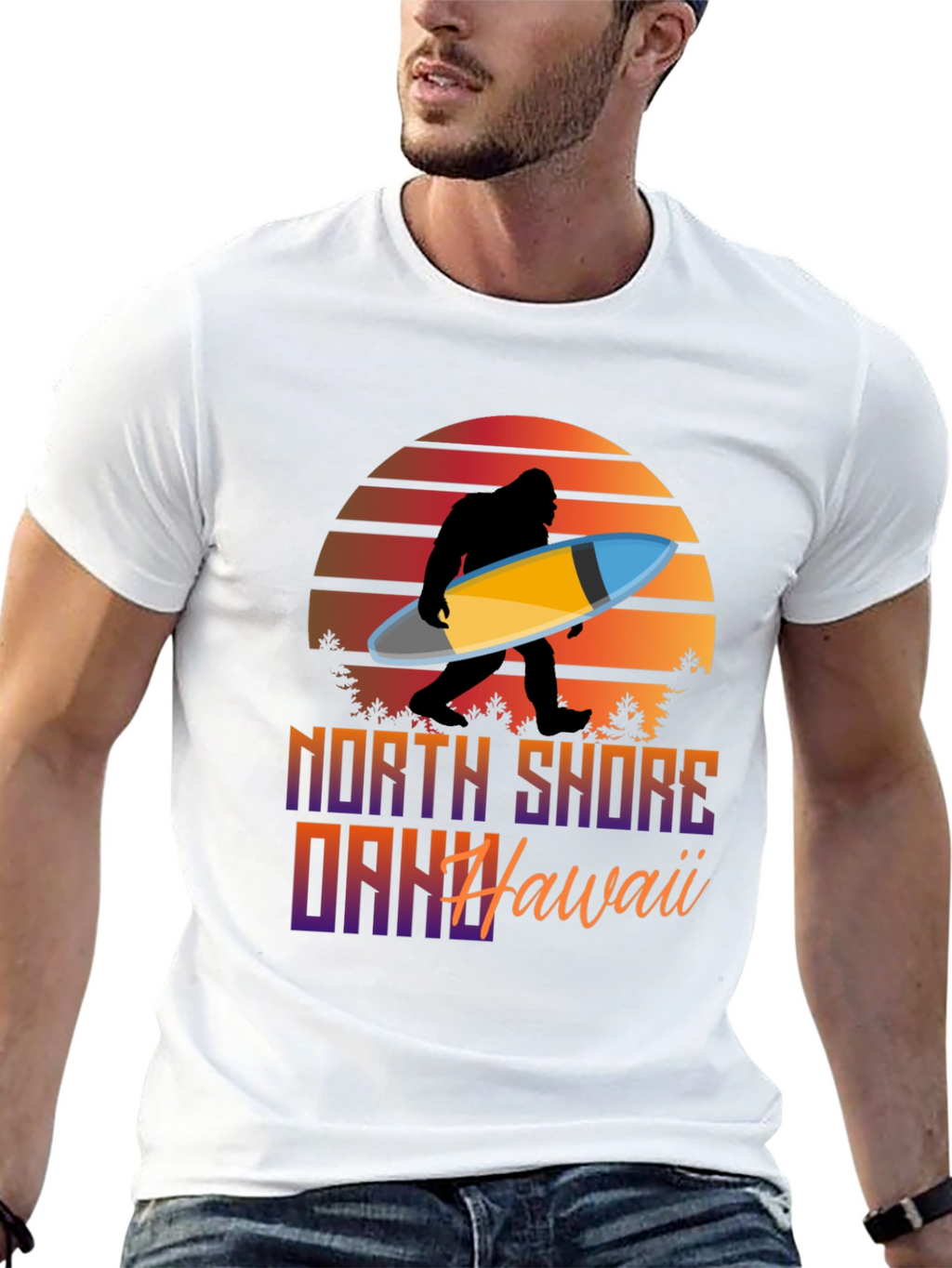 North Shore Surfing Sasquatch T-Shirt