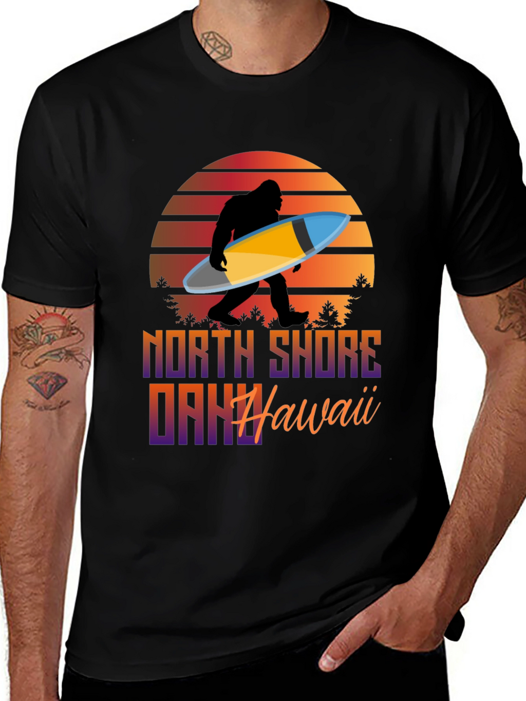 North Shore Surfing Sasquatch T-Shirt