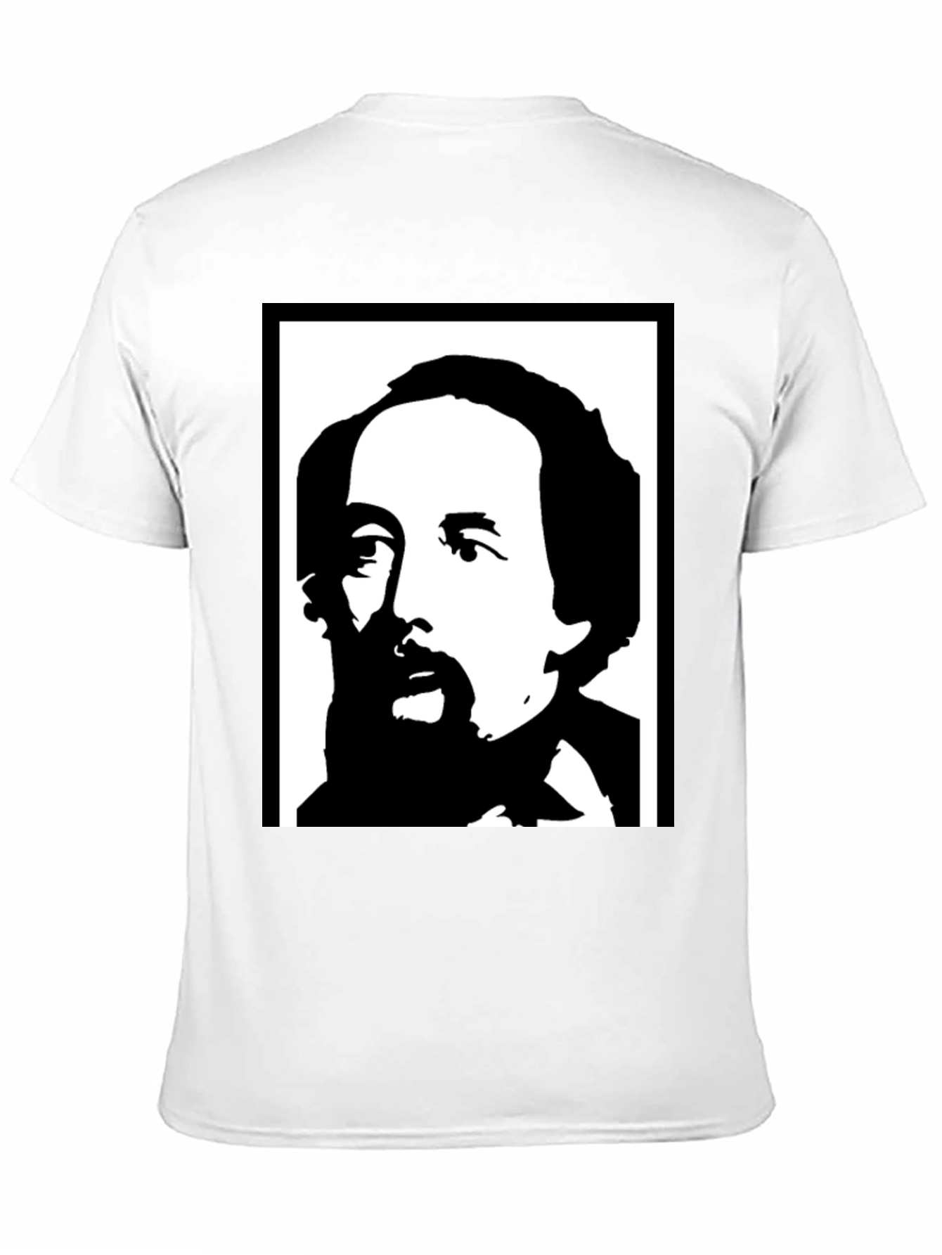 Charles Dickens Black T-Shirt Portrait Tee