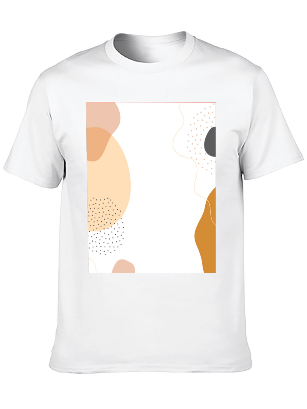 Abstract Graphic Print Black T-Shirt