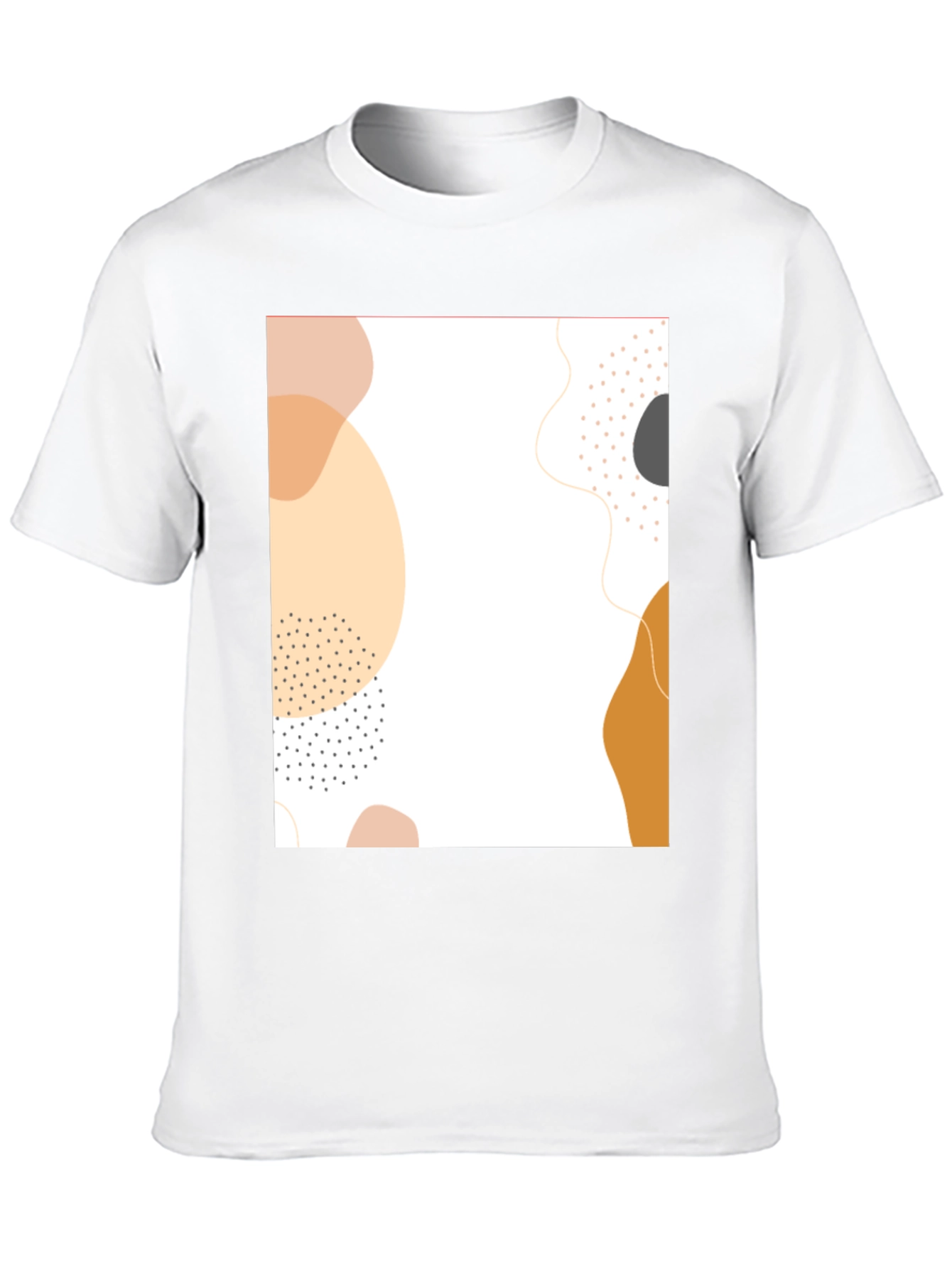 Abstract Graphic Print Black T-Shirt