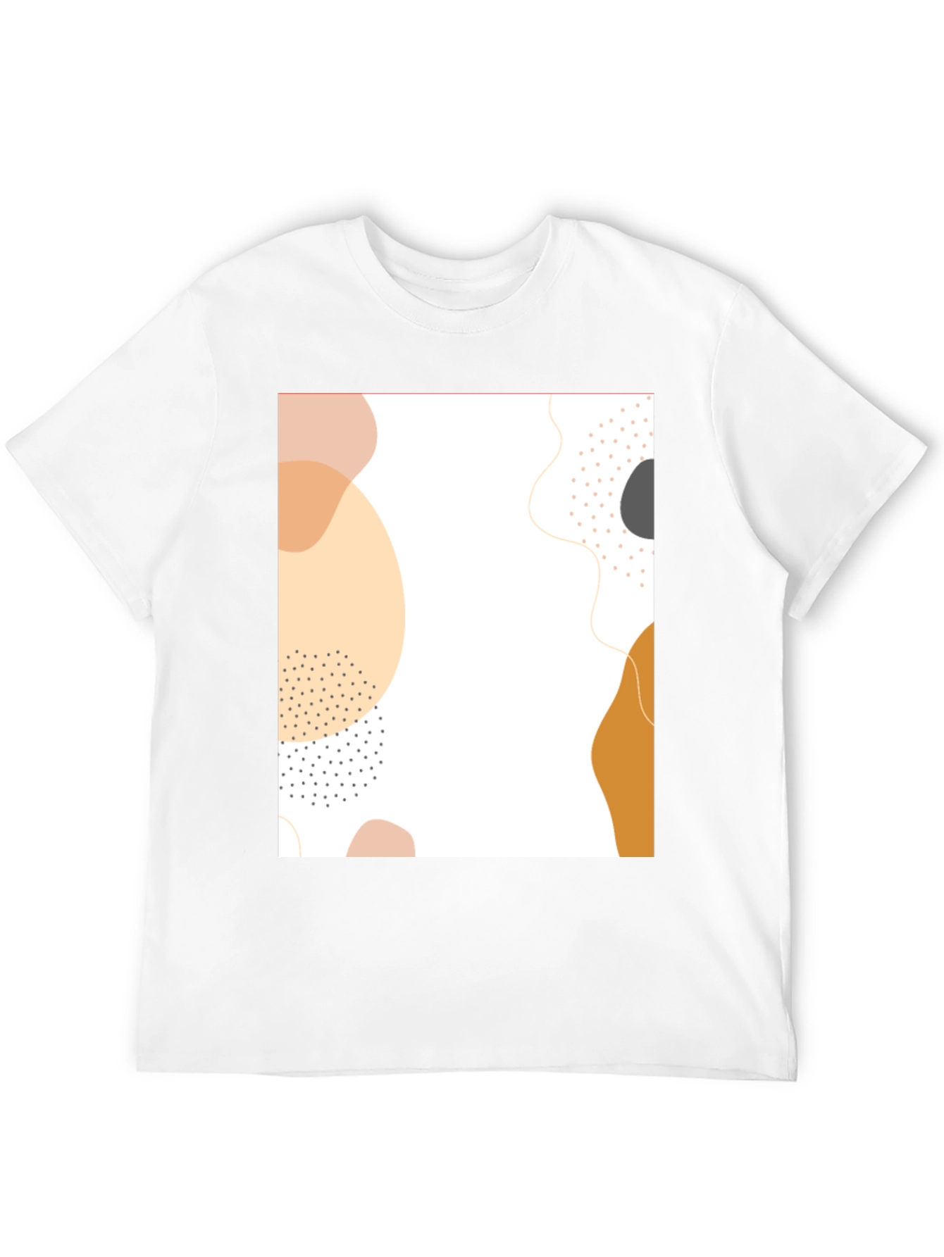 Abstract Graphic Print Black T-Shirt