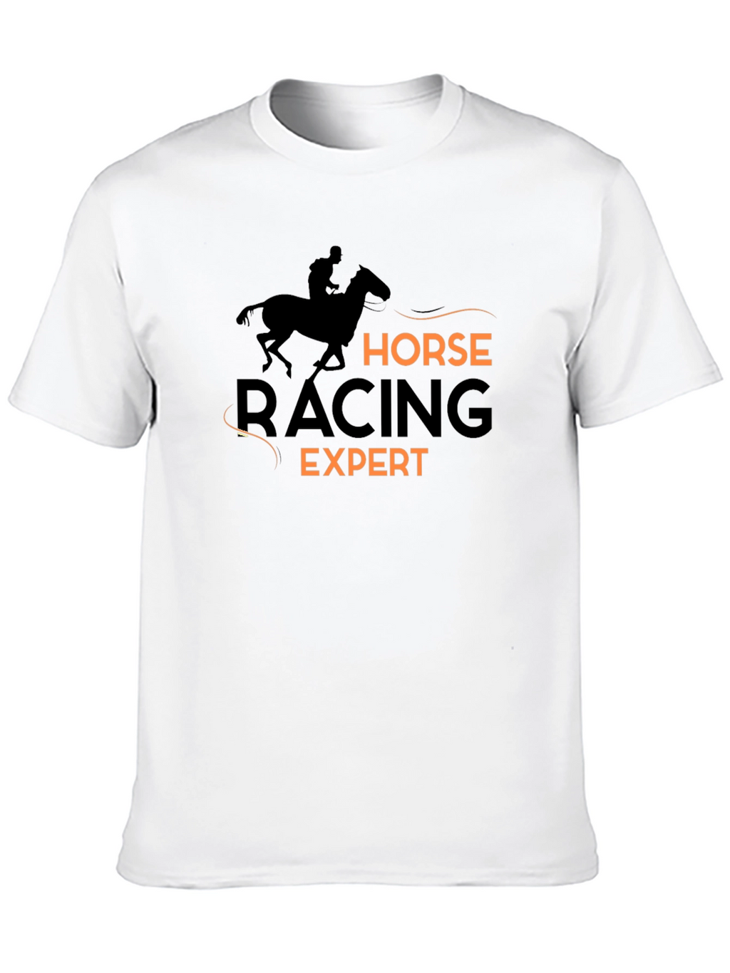 Horse Racing Expert Black T-Shirt