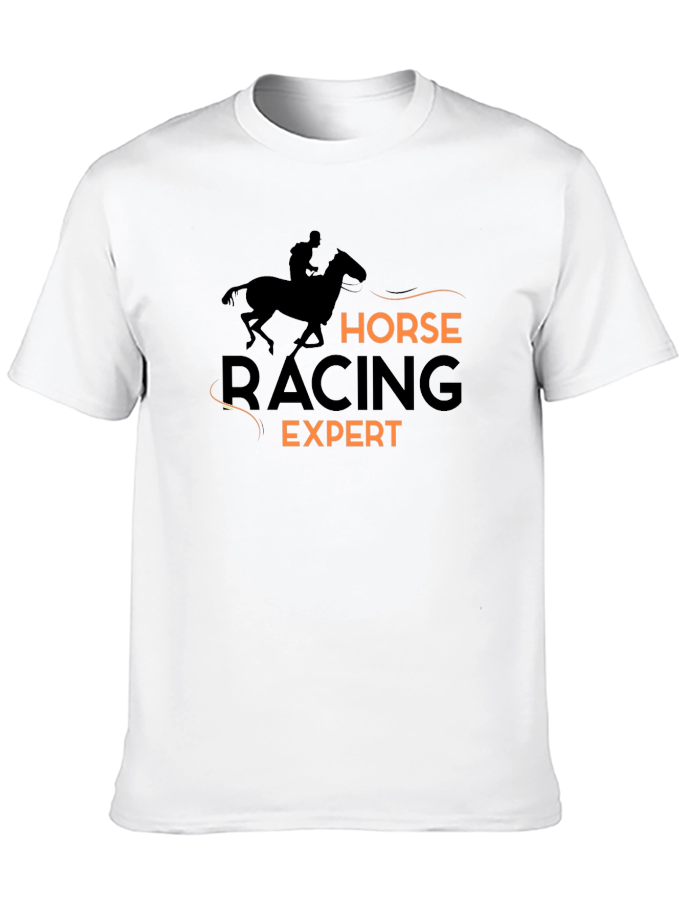 Horse Racing Expert Black T-Shirt