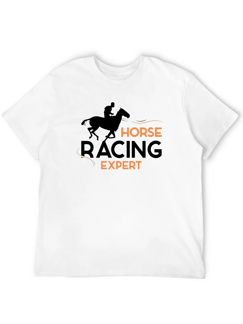 Horse Racing Expert Black T-Shirt