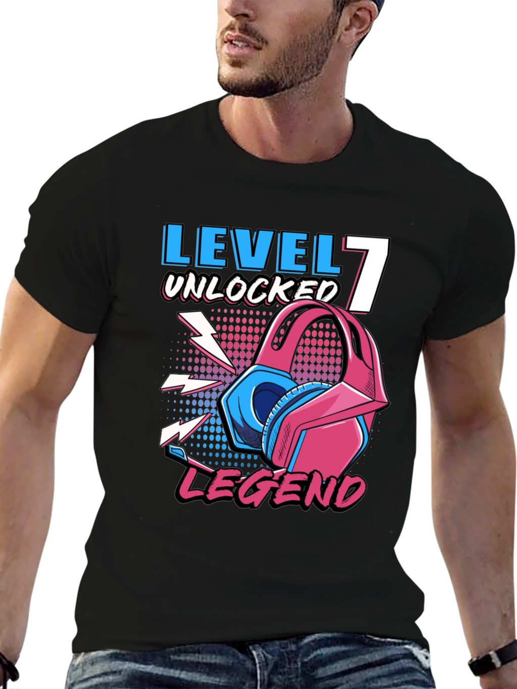 Level 7 Unlocked Legend Gamer T-Shirt