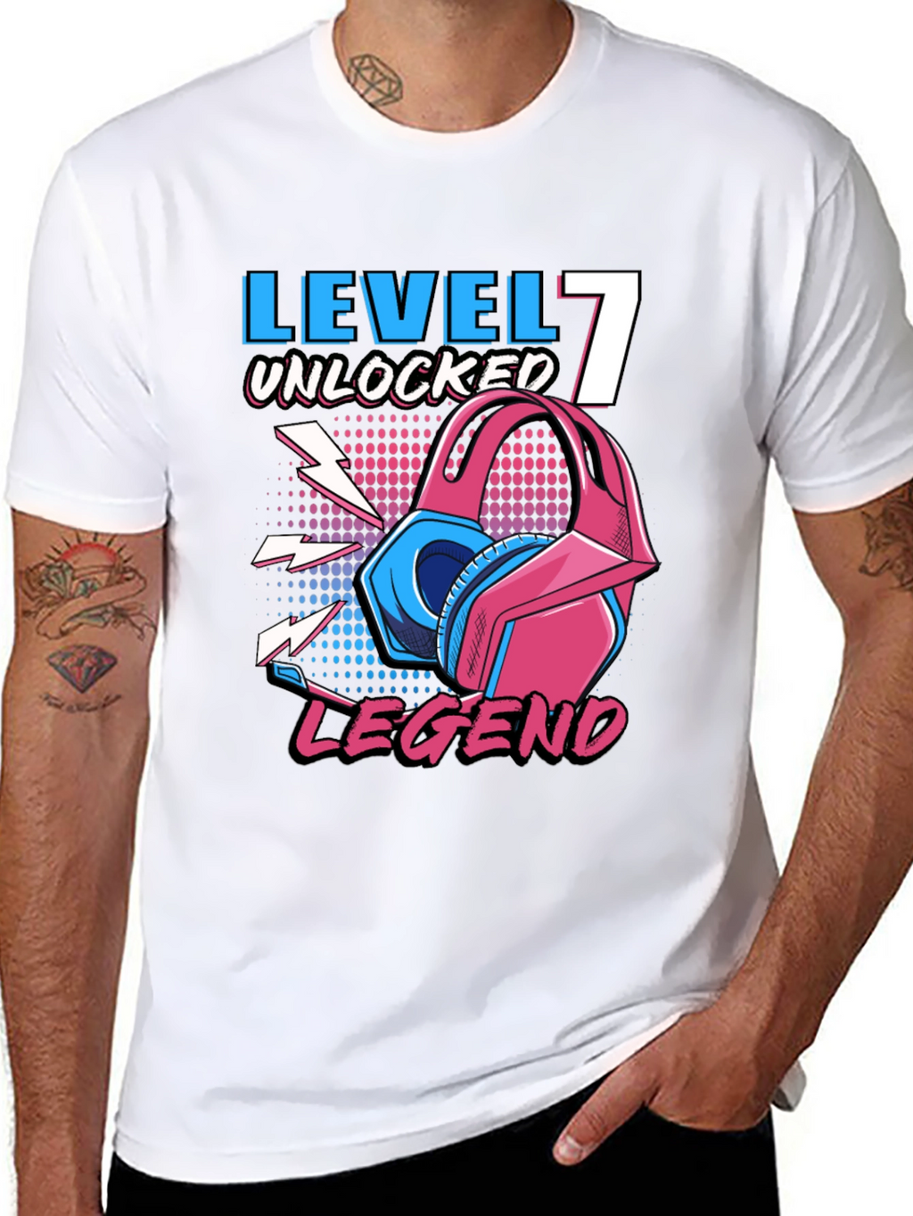 Level 7 Unlocked Legend Gamer T-Shirt