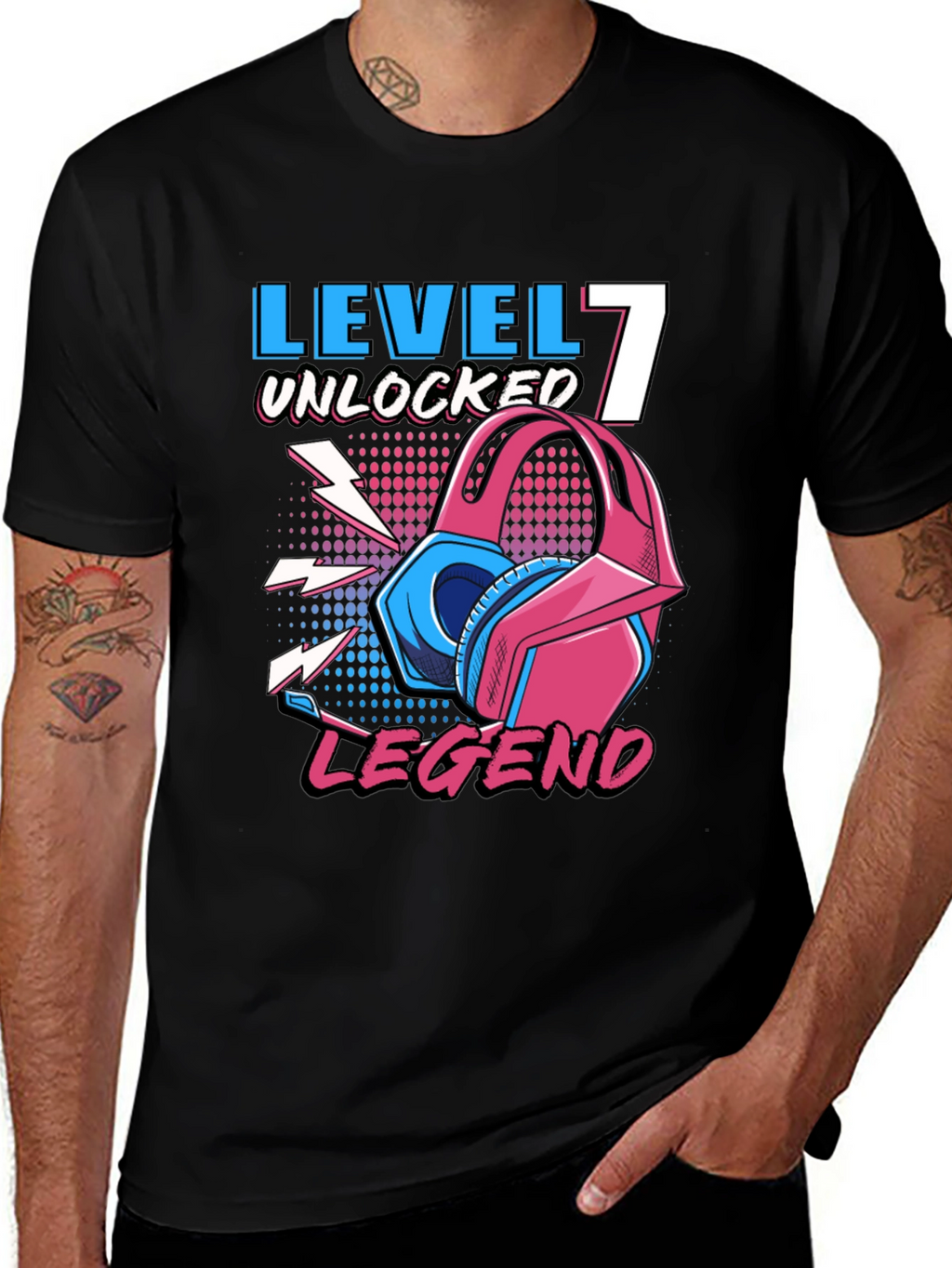 Level 7 Unlocked Legend Gamer T-Shirt