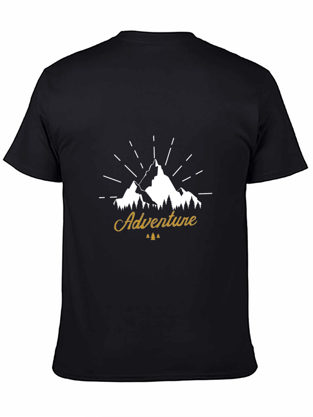 Adventure Mountain Graphic Tee - Black