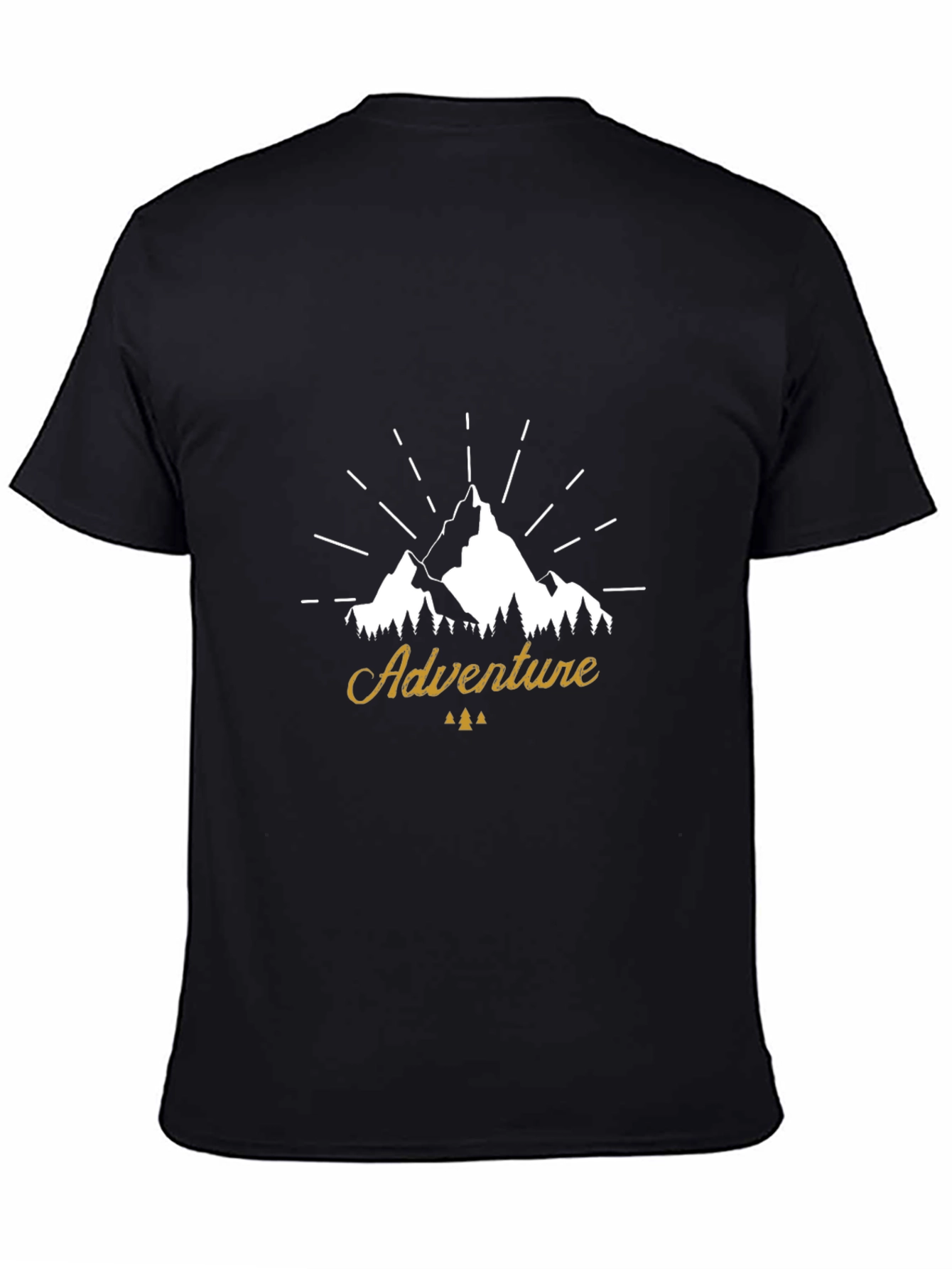 Adventure Mountain Graphic Tee - Black