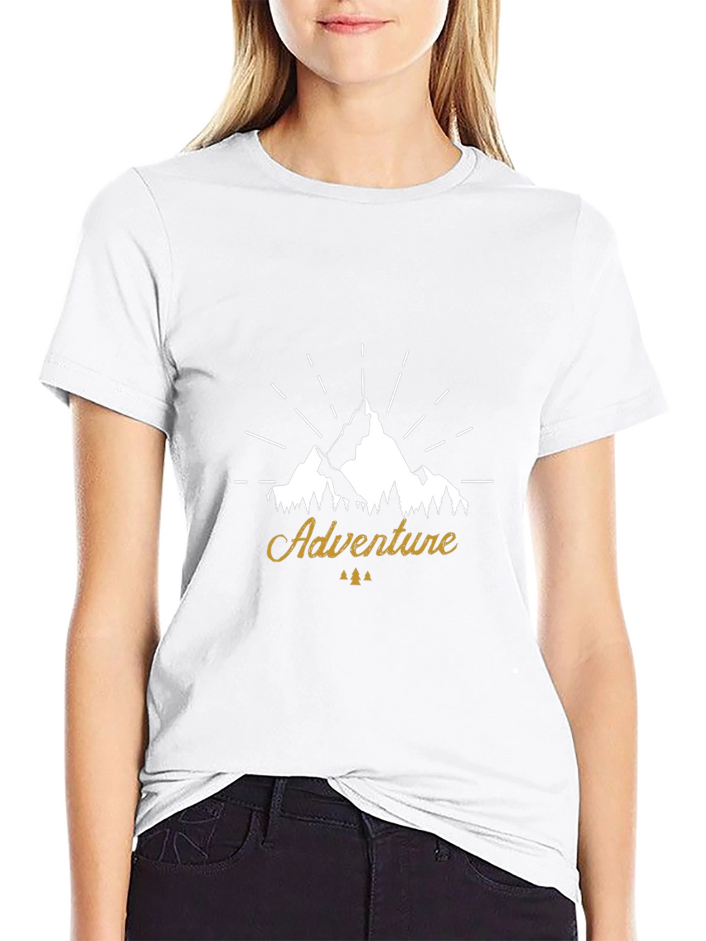 Adventure Mountain Graphic Tee - Black