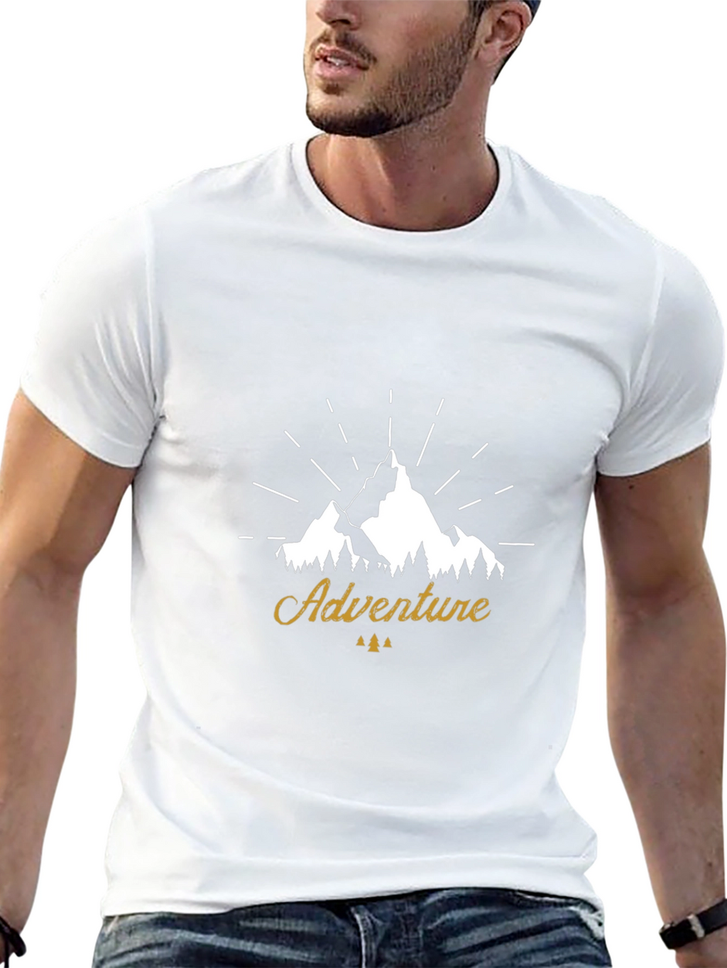 Adventure Mountain Graphic Tee - Black