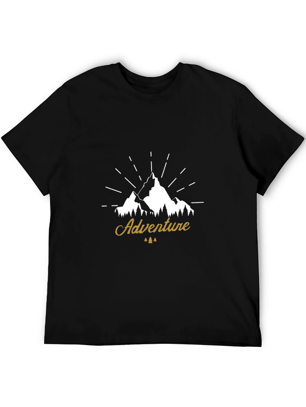 Adventure Mountain Graphic Tee - Black