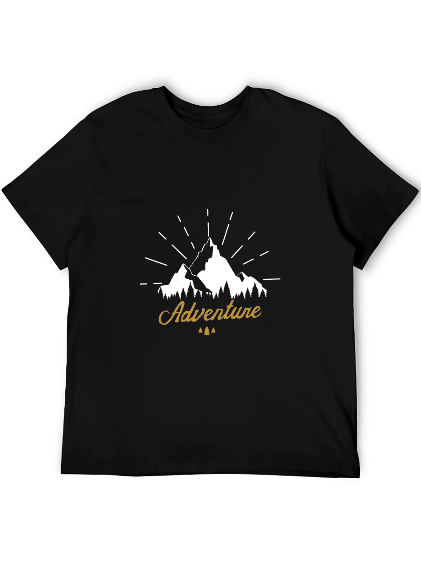 Adventure Mountain Graphic Tee - Black