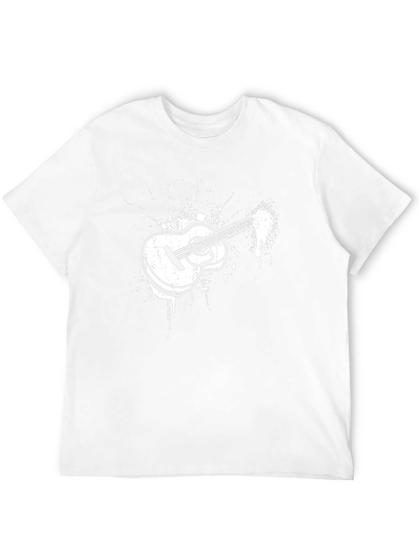 Guitar Splash T-Shirt - Black Graphic Tee