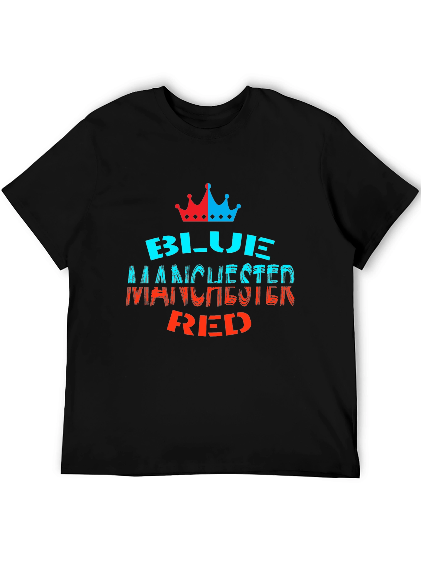 Blue Manchester Red Graphic Tee