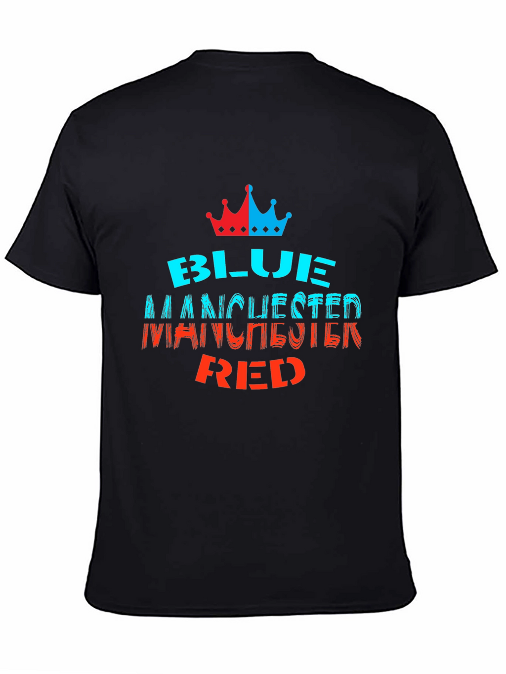 Blue Manchester Red Graphic Tee