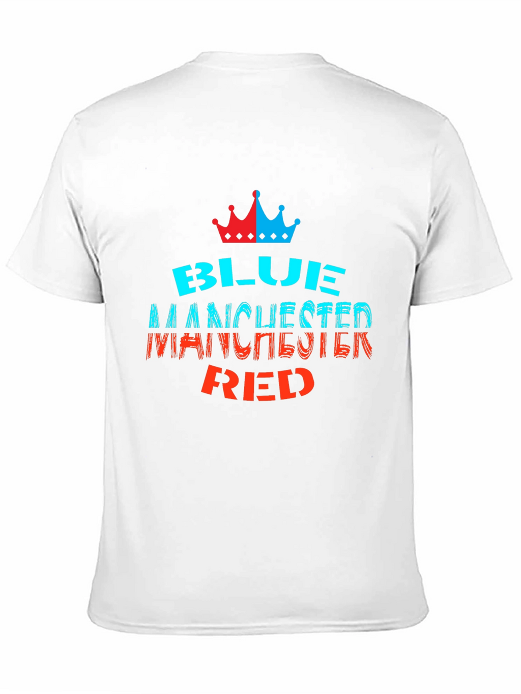 Blue Manchester Red Graphic Tee