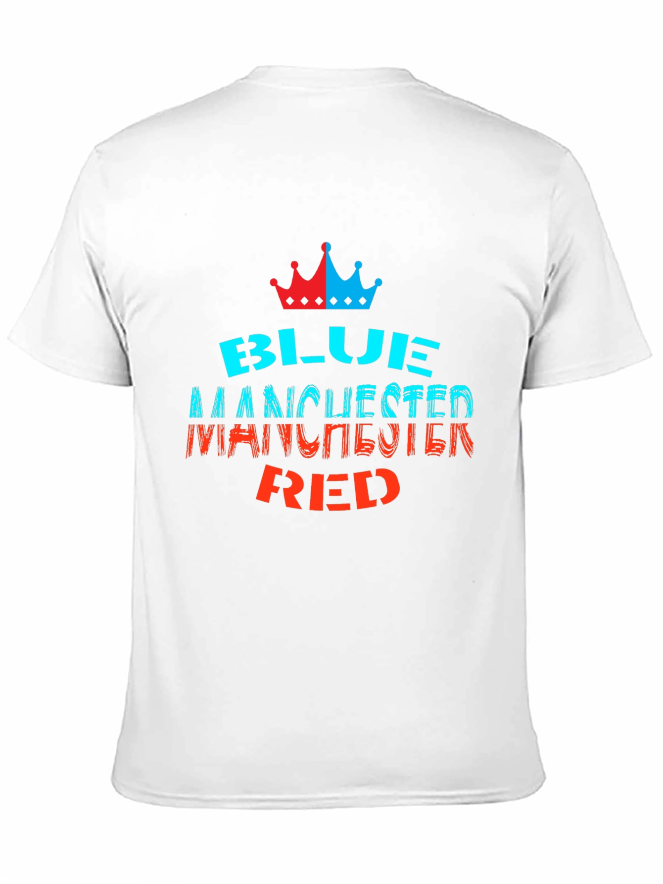 Blue Manchester Red Graphic Tee
