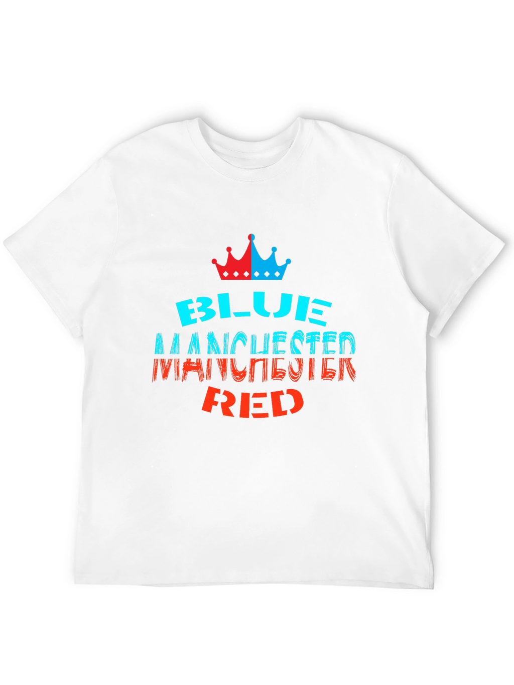 Blue Manchester Red Graphic Tee