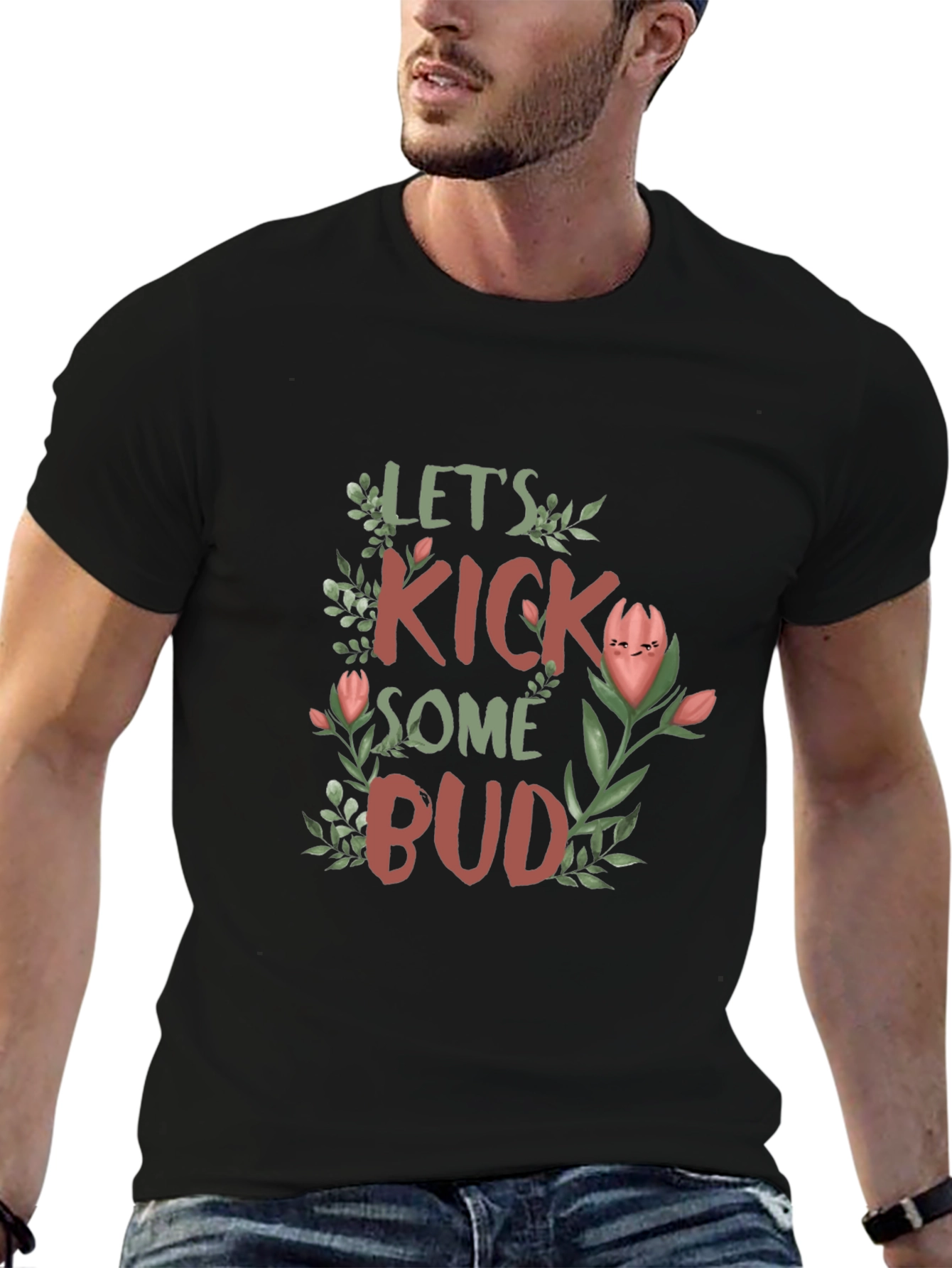 Lets Kick Some Bud Graphic T-Shirt