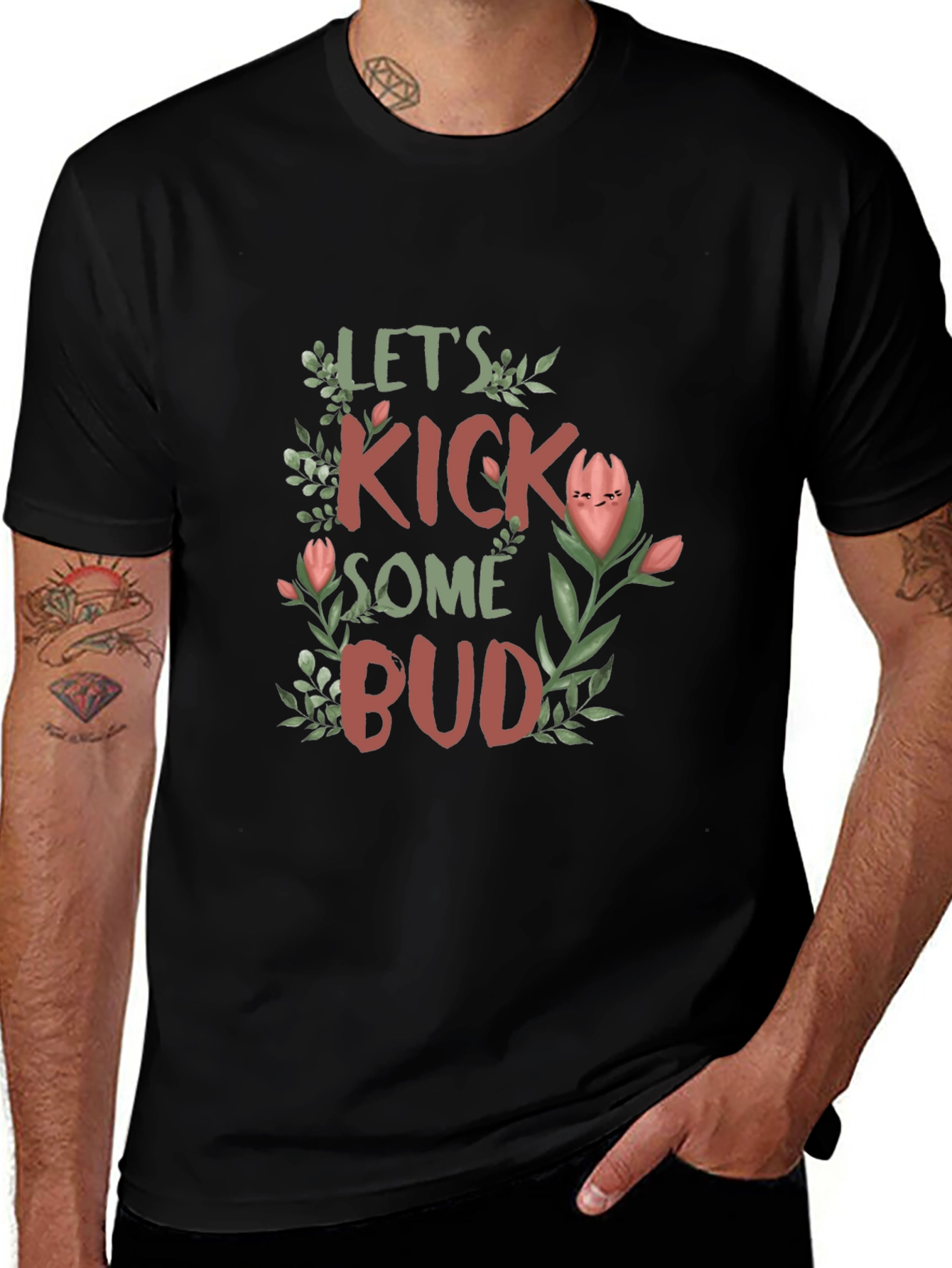Lets Kick Some Bud Graphic T-Shirt