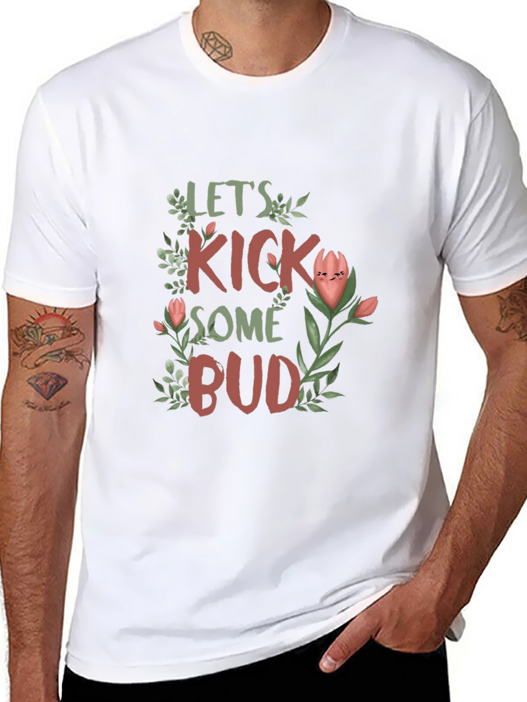 Lets Kick Some Bud Graphic T-Shirt
