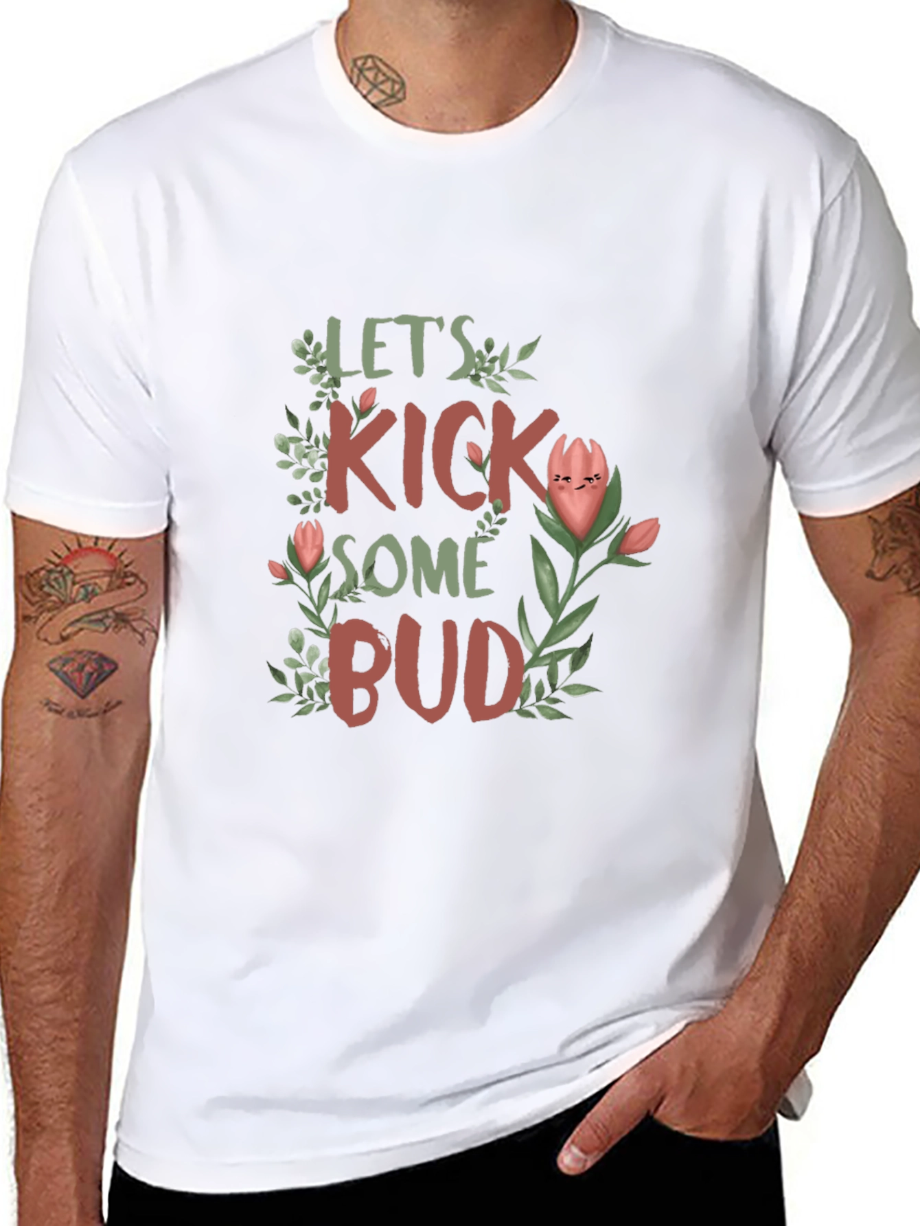 Lets Kick Some Bud Graphic T-Shirt