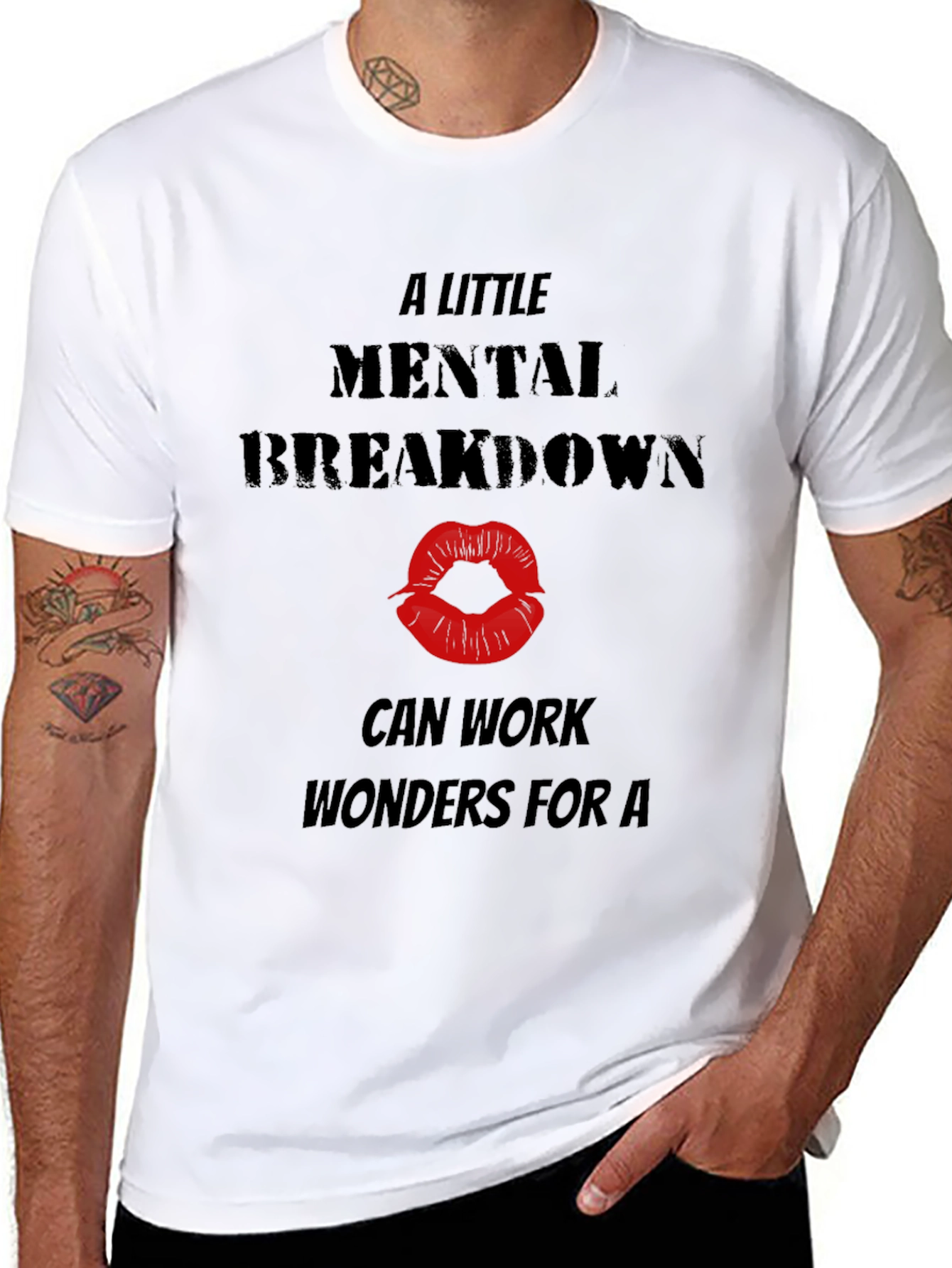 Mental Breakdown T-Shirt - Quirky Graphic Tee