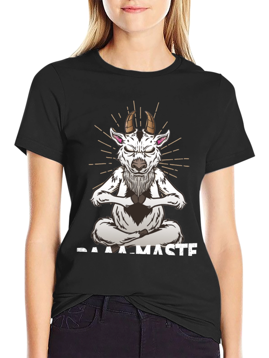 Baamaste Meditation Goat T-Shirt