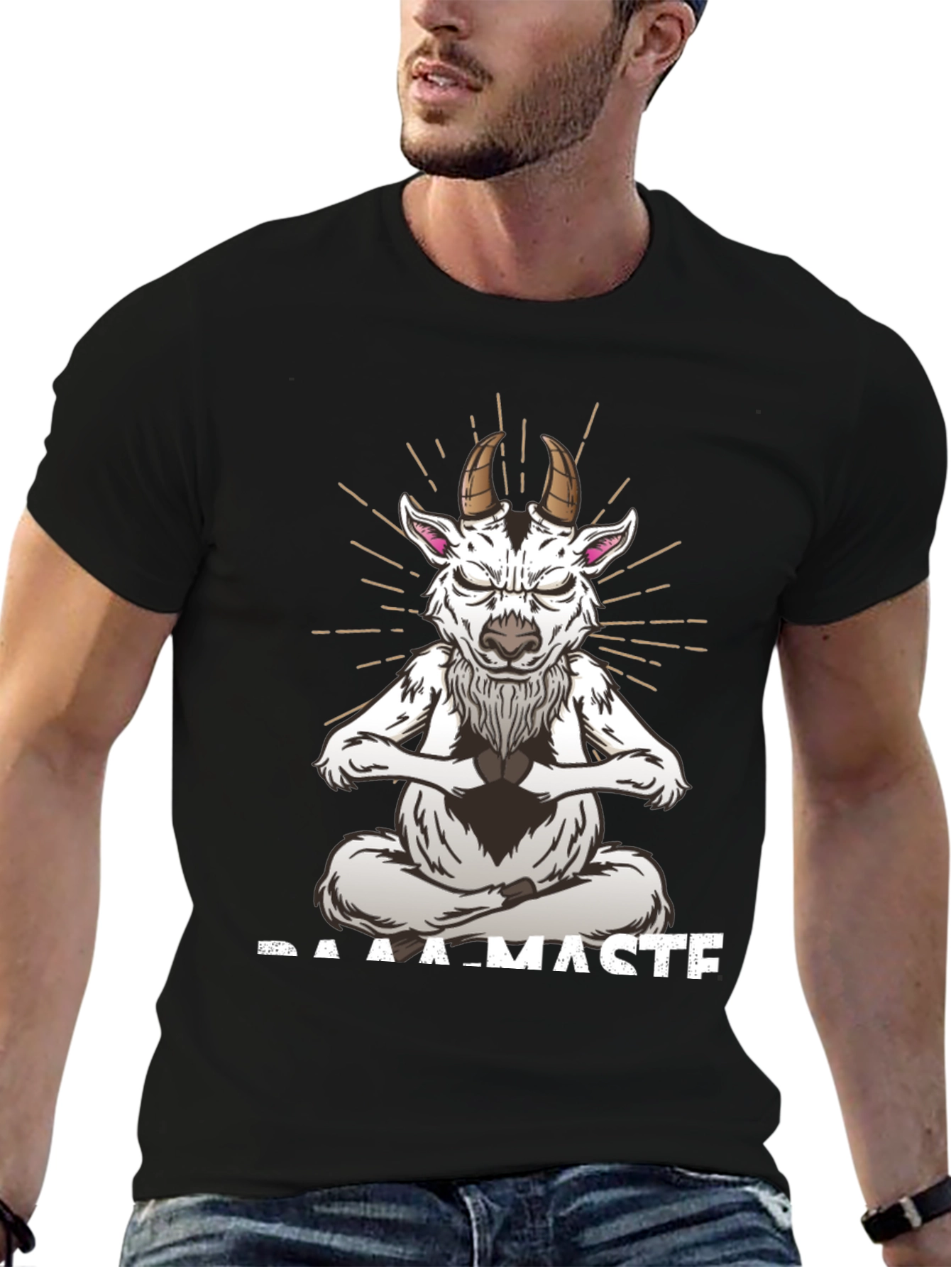 Baamaste Meditation Goat T-Shirt