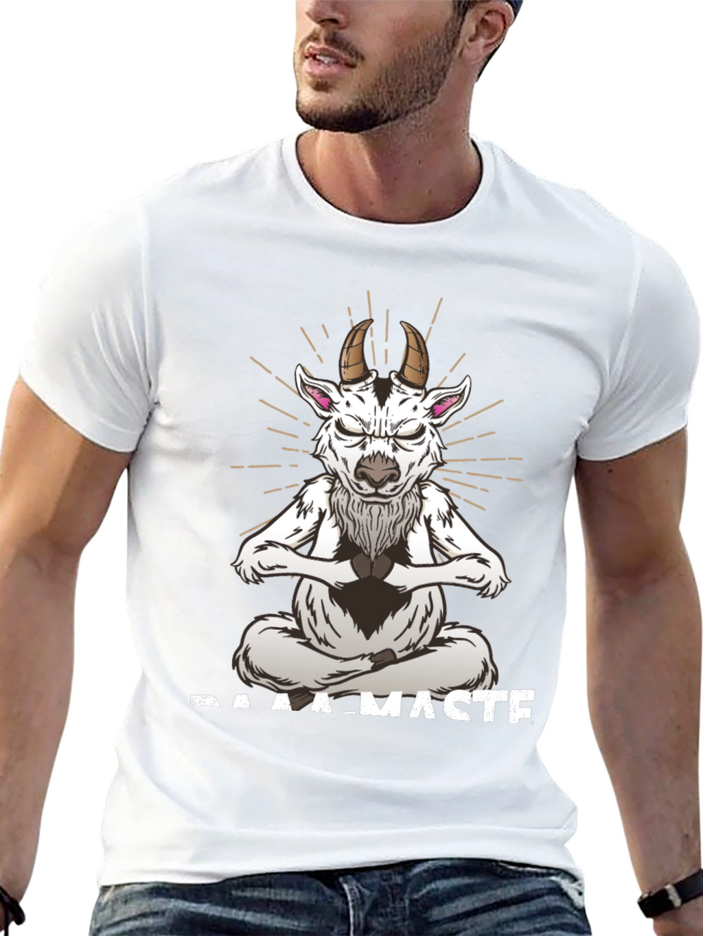 Baamaste Meditation Goat T-Shirt