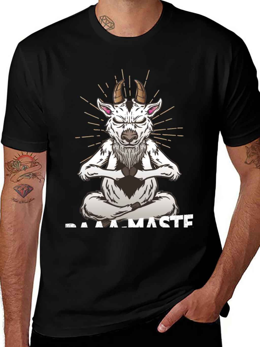 Baamaste Meditation Goat T-Shirt