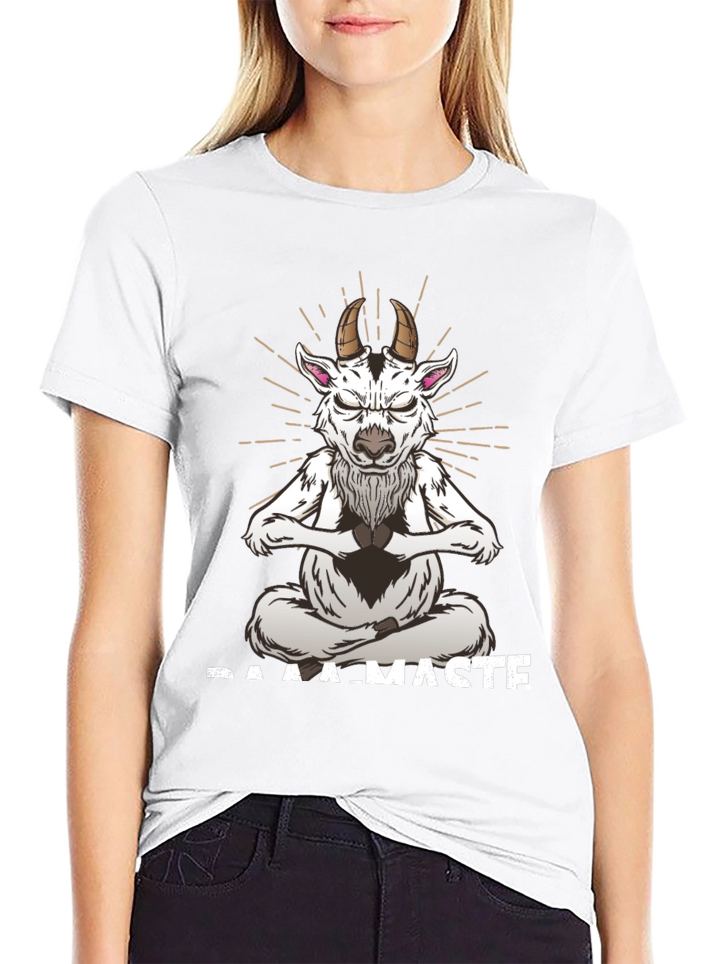 Baamaste Meditation Goat T-Shirt