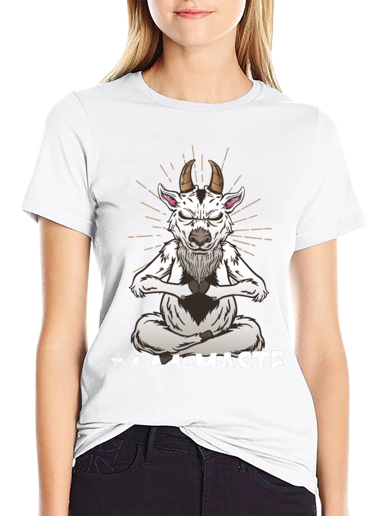 Baamaste Meditation Goat T-Shirt