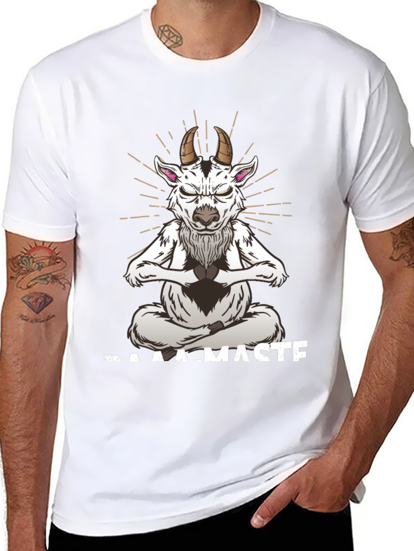 Baamaste Meditation Goat T-Shirt