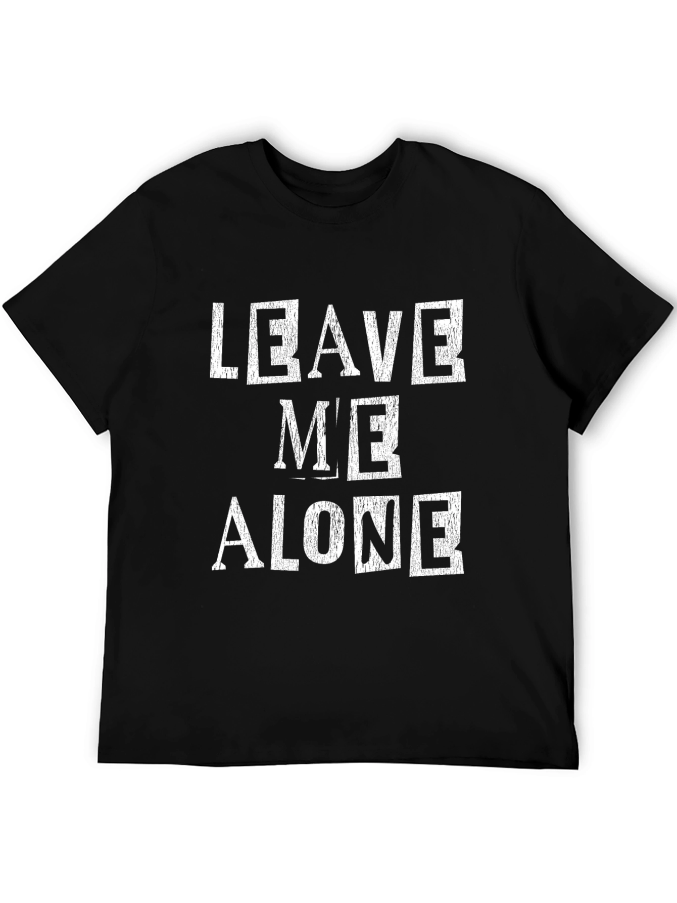 Leave Me Alone Graphic Tee - Black T-Shirt