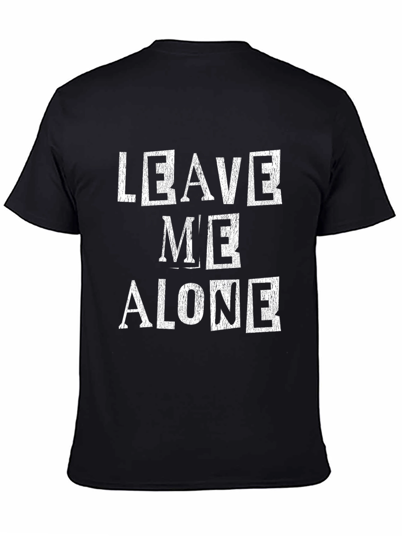 Leave Me Alone Graphic Tee - Black T-Shirt