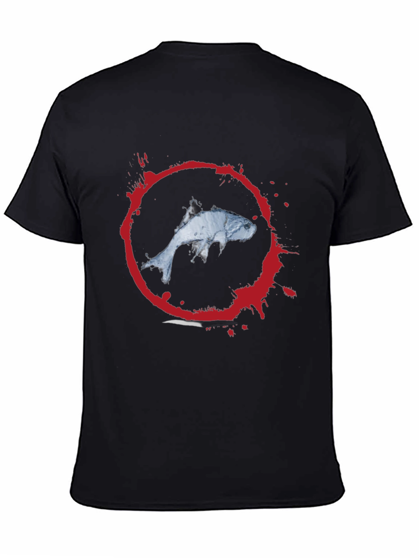 Koi Fish Graphic Tee - Mens Black T-Shirt