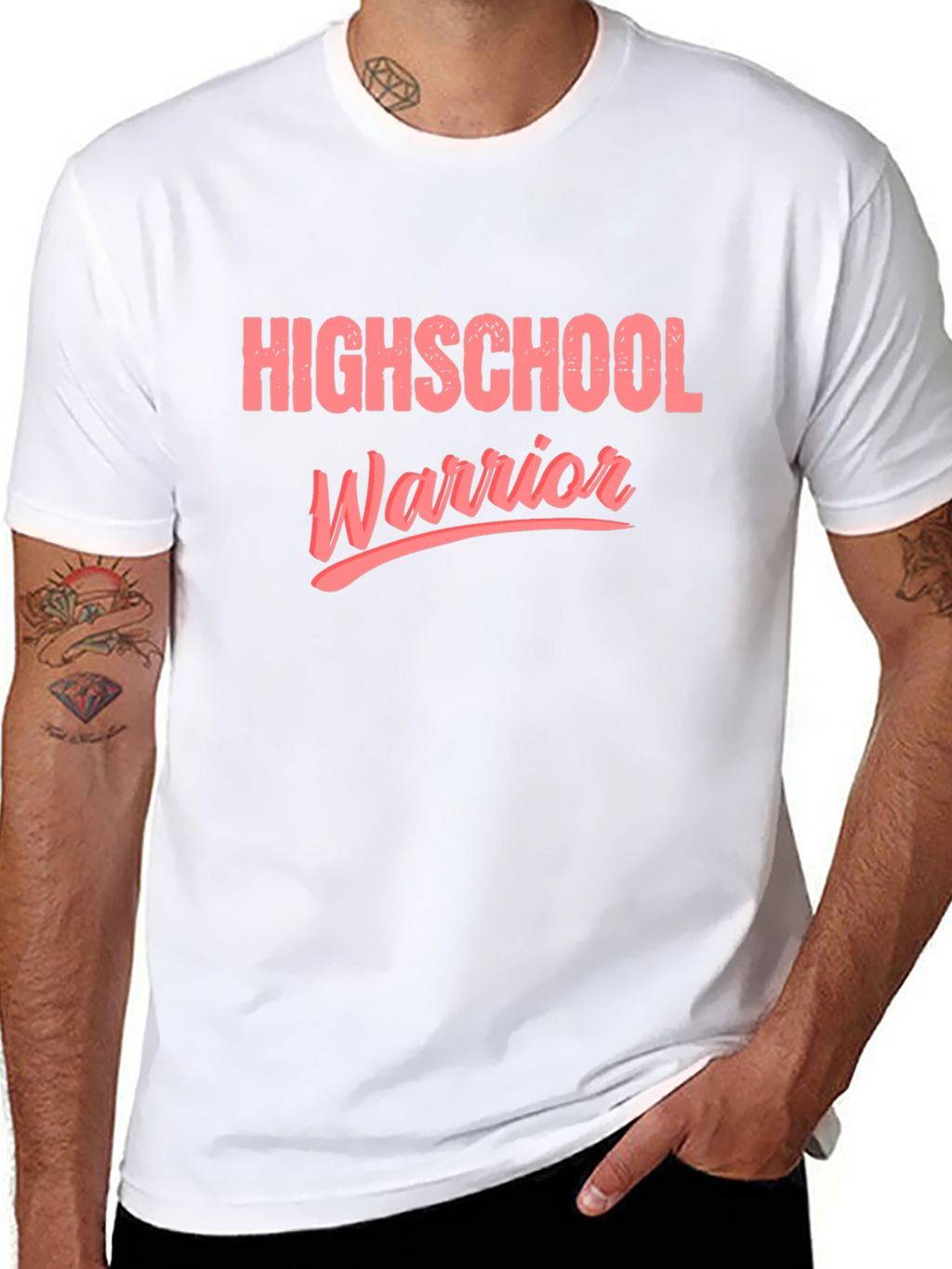 Highschool Warrior Black Graphic Tee