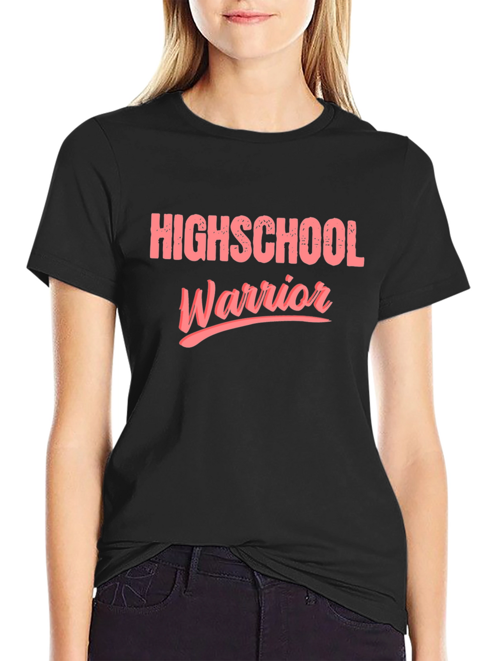 Highschool Warrior Black Graphic Tee